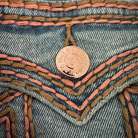 True Religion Light Blue Flare Jeans - Picture 10 of 10